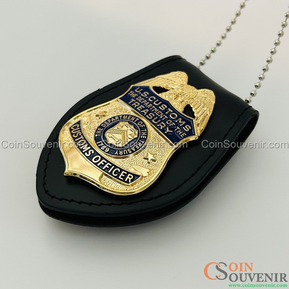 U.S. Customs Treasury Customs Officer Badge MUSEUM QUALITY