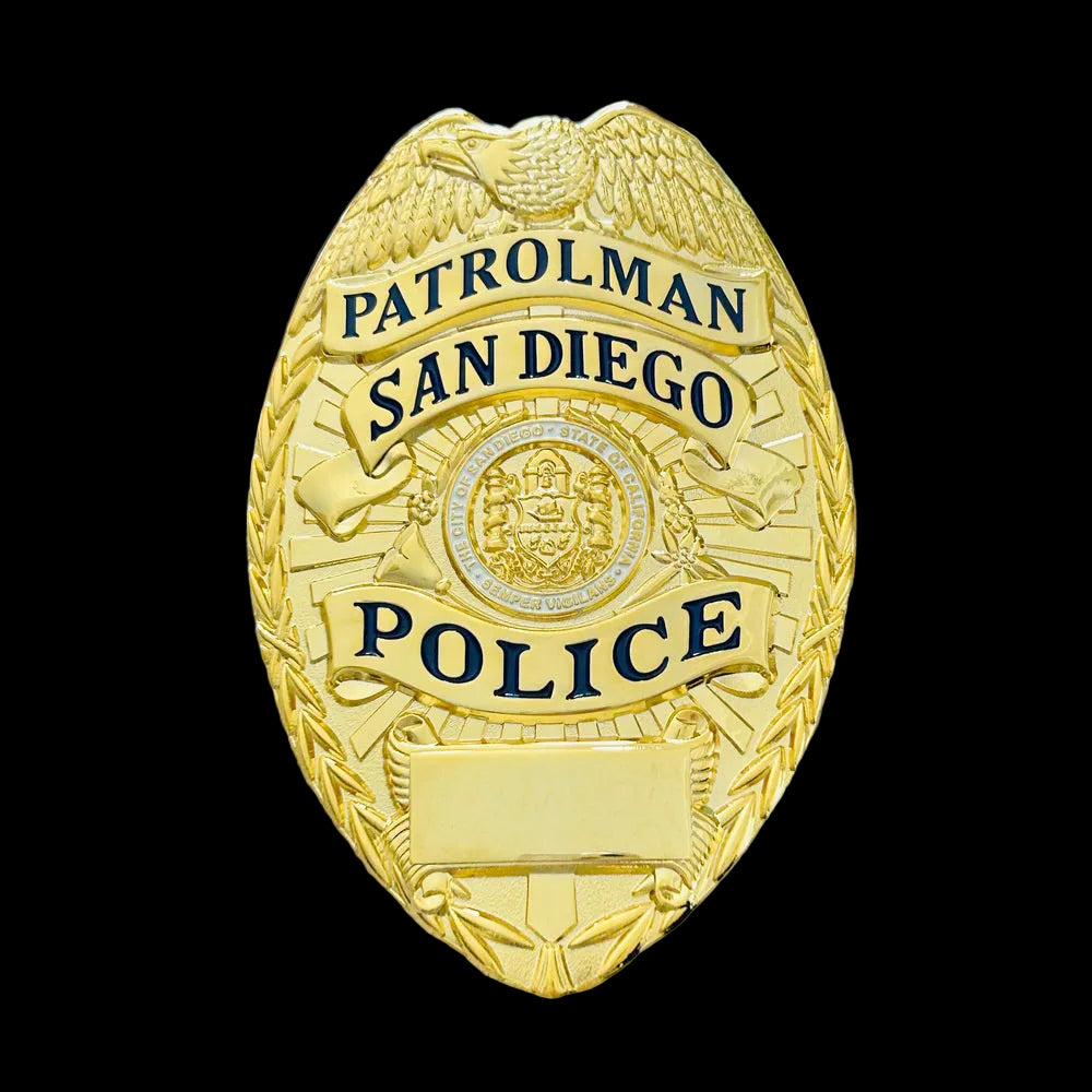 SDPD Patrolman San Diego Police Badge Museum Piece – Coin Souvenir