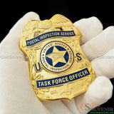USPIS TFO U.S. Postal Inspection Service Task Force Officer Badge Gold