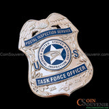 USPIS TFO U.S. Postal Inspection Service Task Force Officer Badge Silver