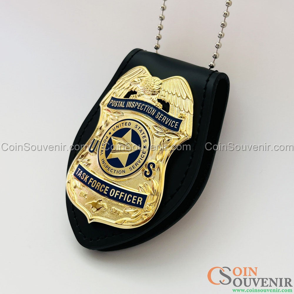 USPIS TFO U.S. Postal Inspection Service Task Force Officer Badge Gold