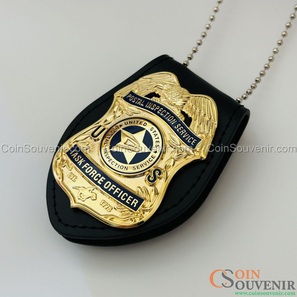 USPIS TFO U.S. Postal Inspection Service Task Force Officer Badge Gold