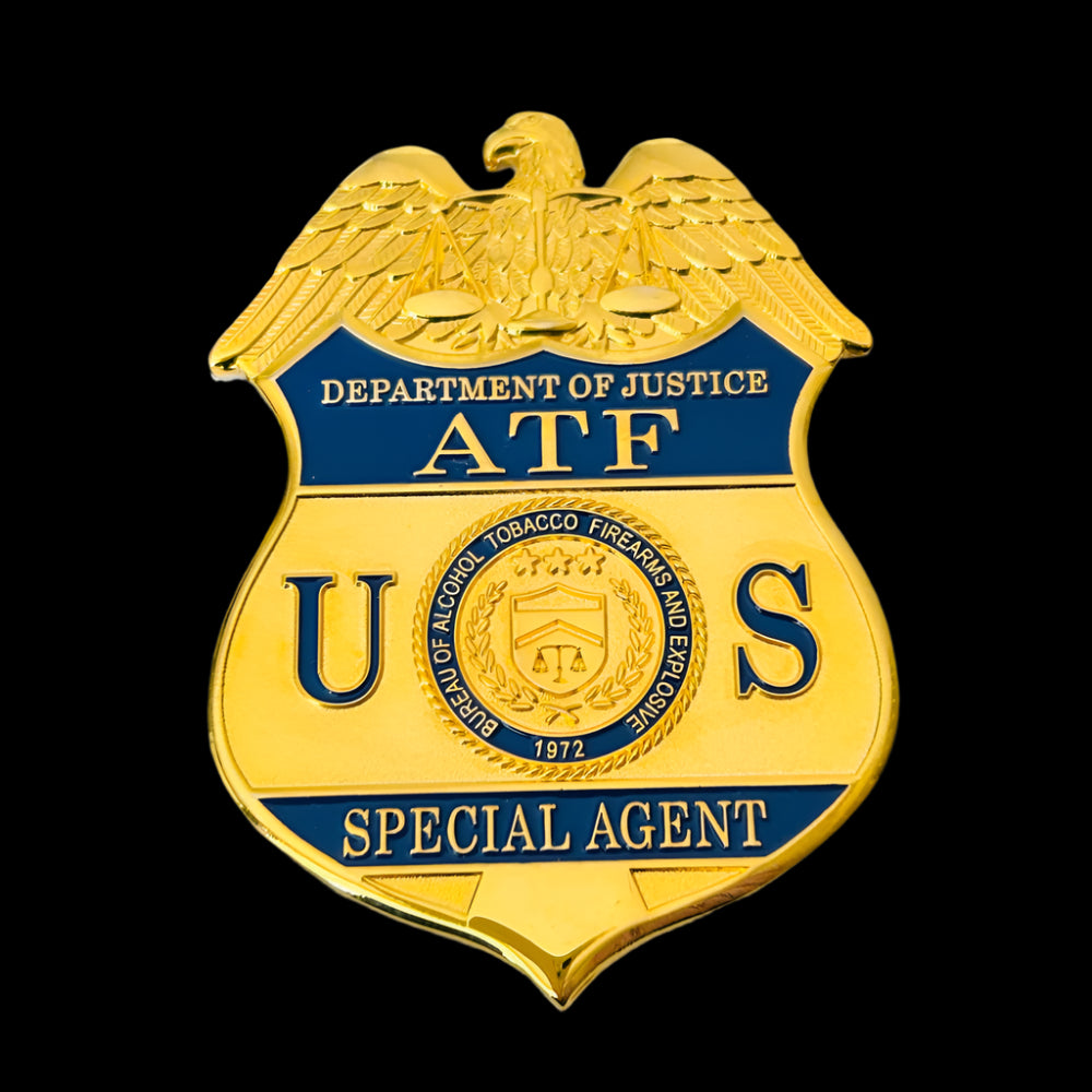 Flaches Abzeichen „Special Agent“ der US-ATF für Schattenbox