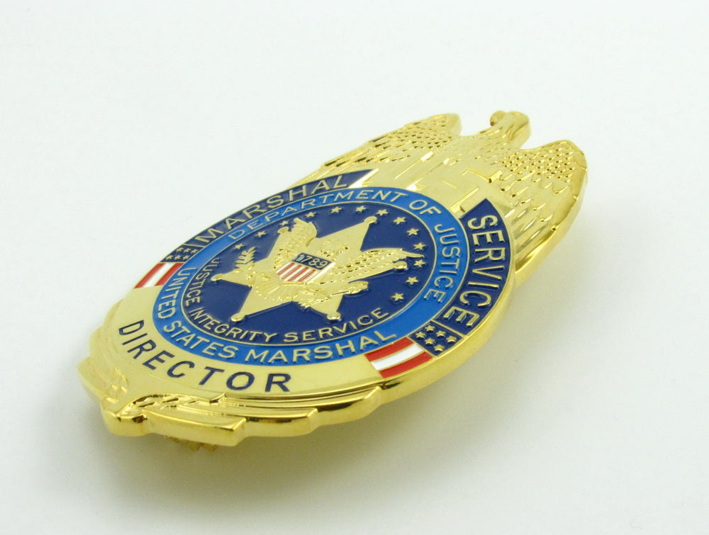 5 USMS U.S. Marshal Service Badges Set