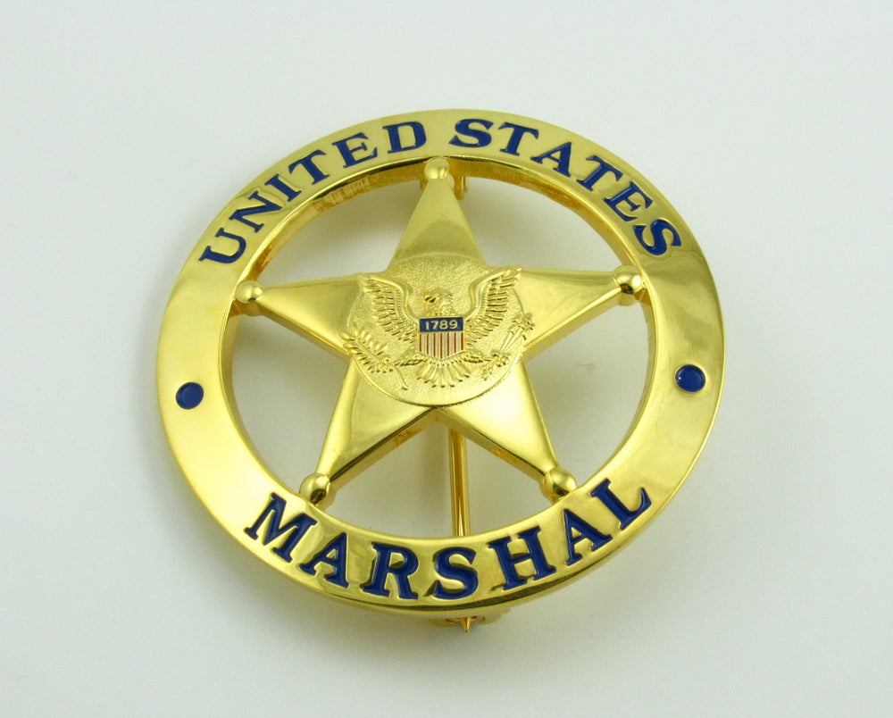Ensemble de 7 insignes de maréchal américain USMS