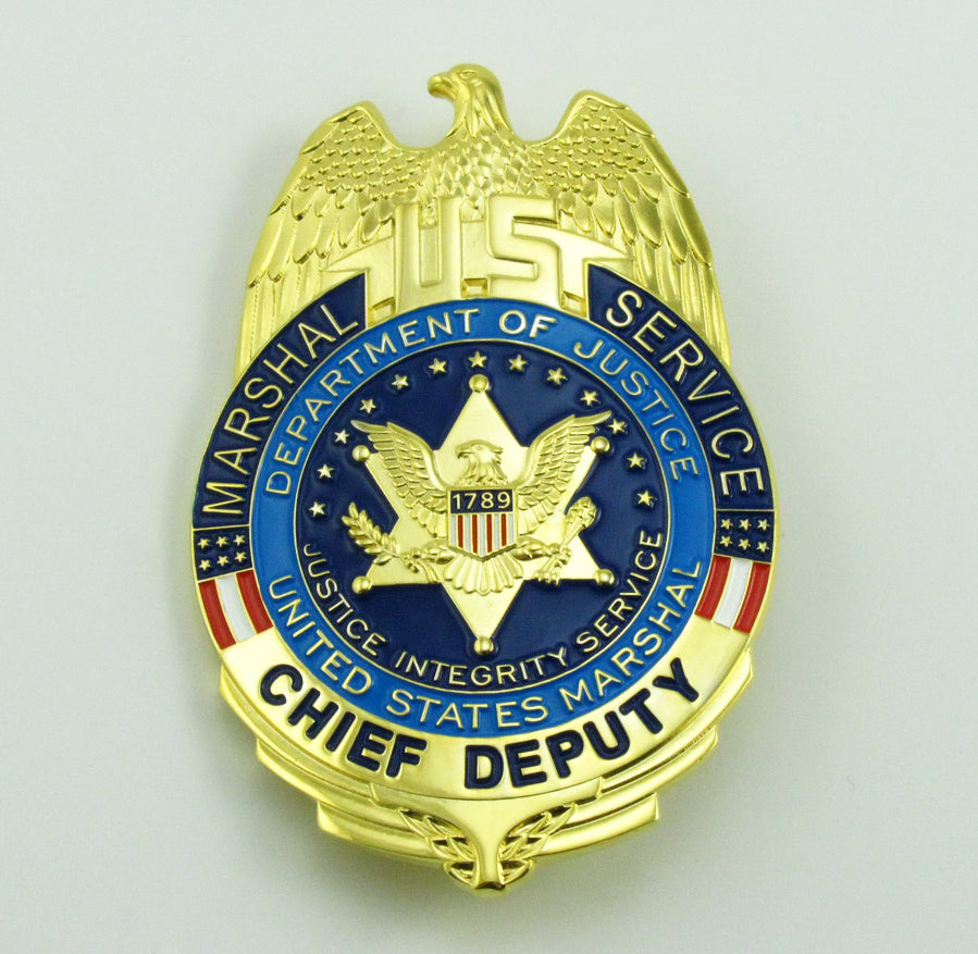 5 USMS U.S. Marshal Service Badges Set – Coin Souvenir