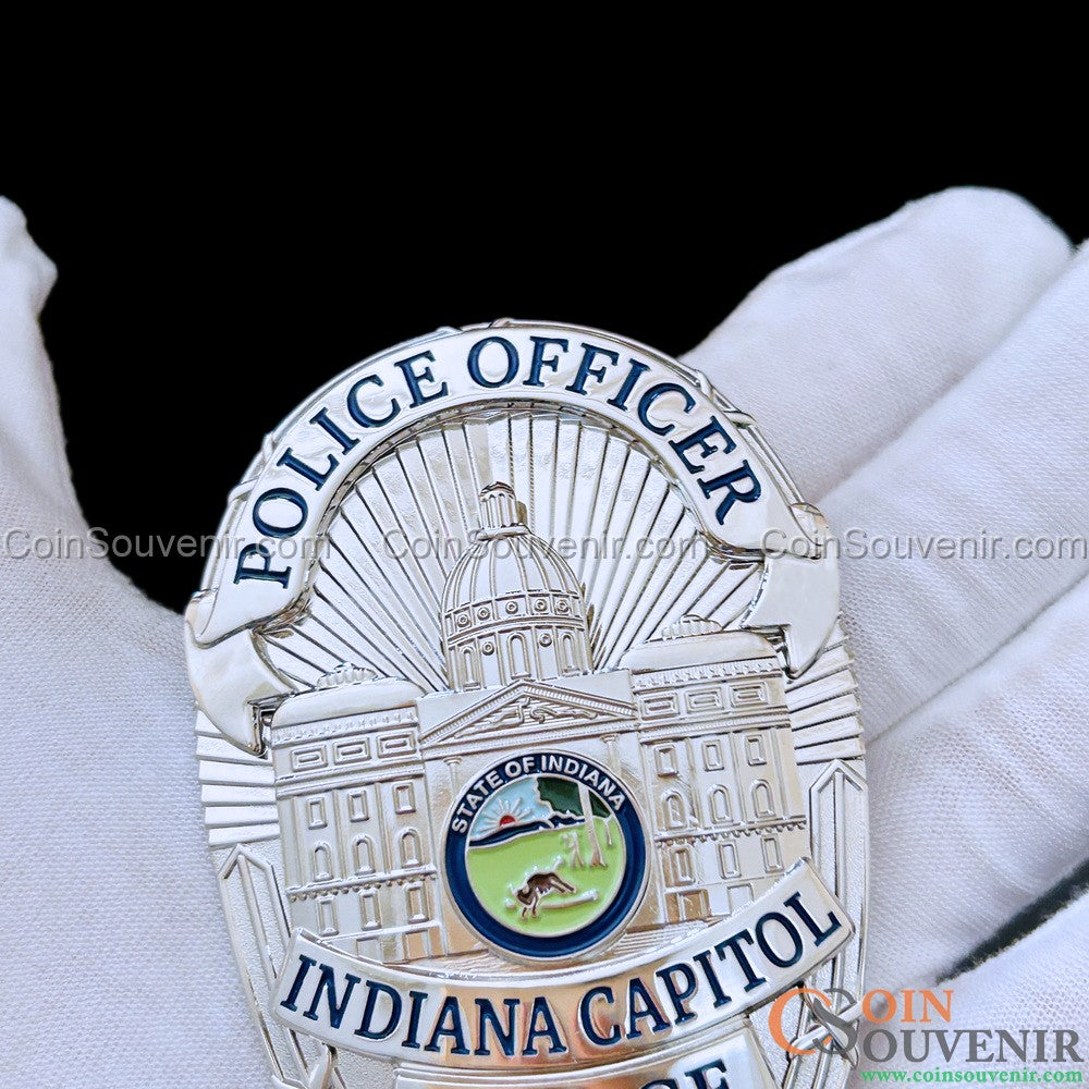 US ISP Indiana State Police Capitol Police Officer Badge