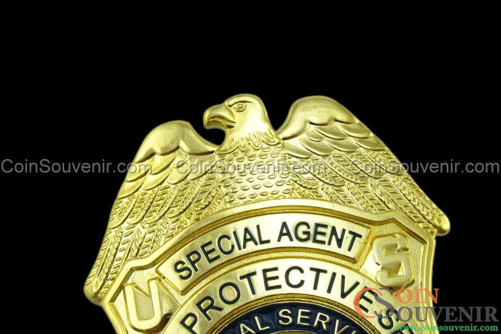 US FPS Special Agent Police Badge Customizable Number