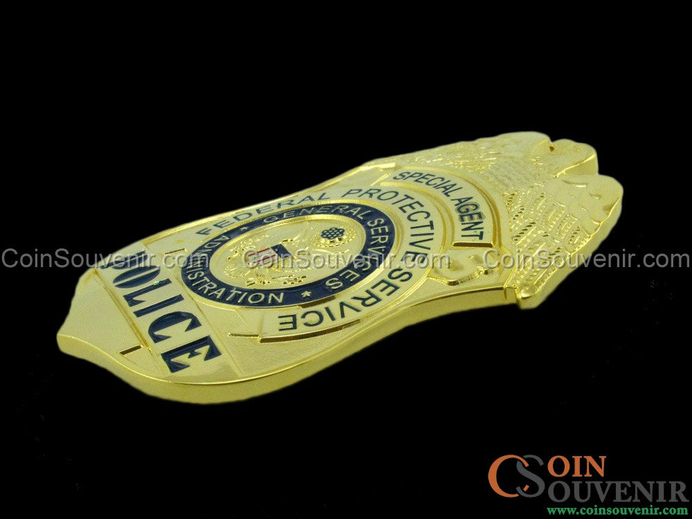 US FPS Special Agent Police Badge Customizable Number