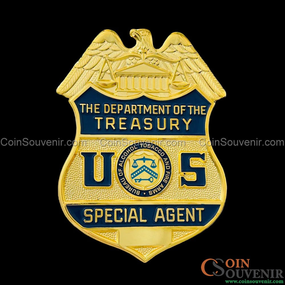 USDT U.S. Department of Treasury ATF Special Agent Badge Wallet Clip Back