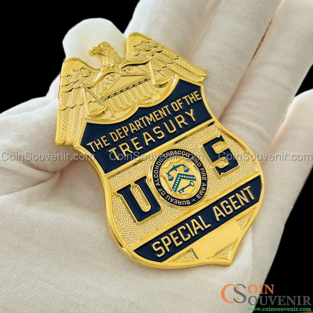 USDT U.S. Department of Treasury ATF Special Agent Badge Wallet Clip Back