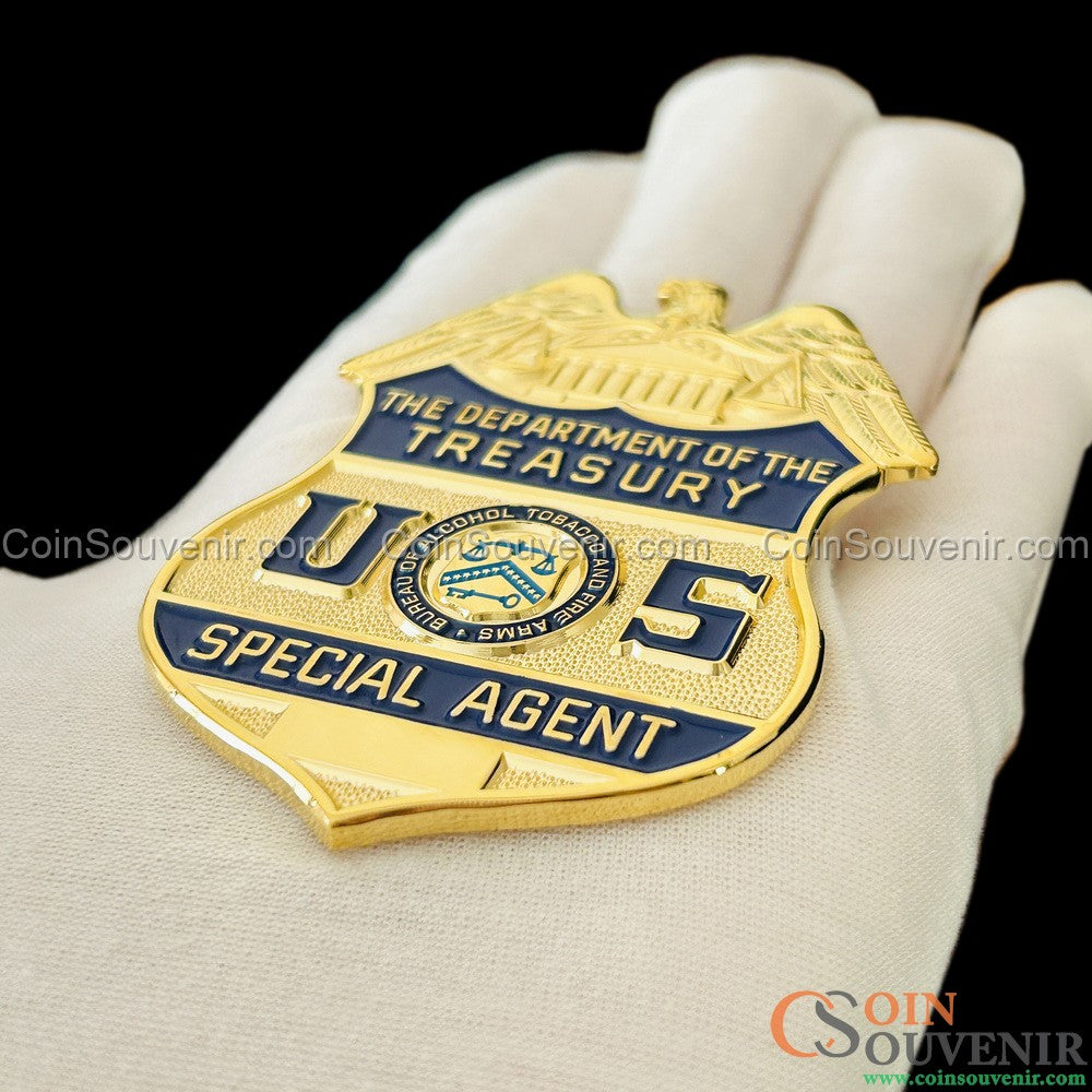 USDT U.S. Department of Treasury ATF Special Agent Badge Wallet Clip Back