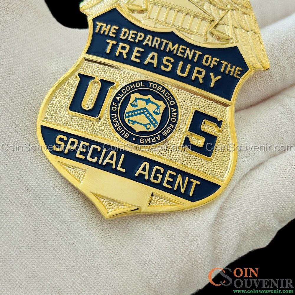 USDT U.S. Department of Treasury ATF Special Agent Badge 1972-2002