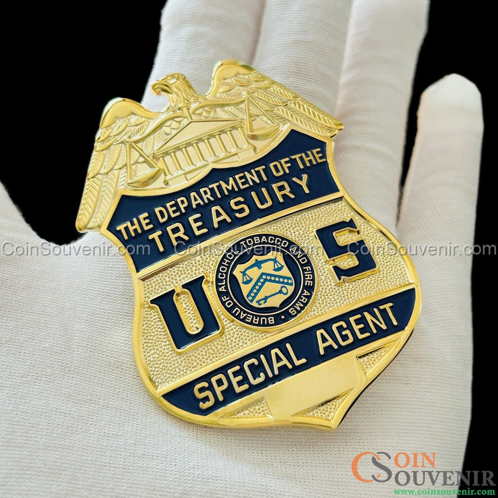 USDT U.S. Department of Treasury ATF Special Agent Badge 1972-2002
