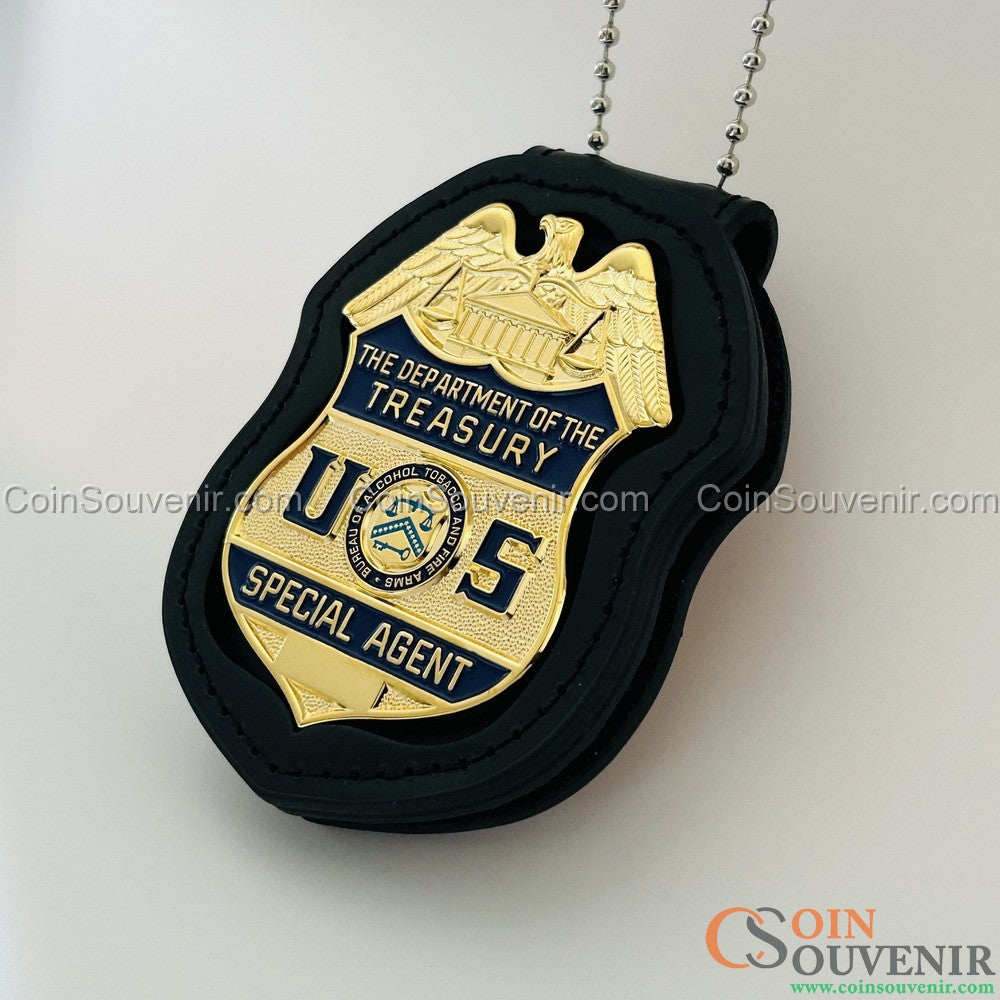 USDT U.S. Department of Treasury ATF Special Agent Badge Wallet Clip Back