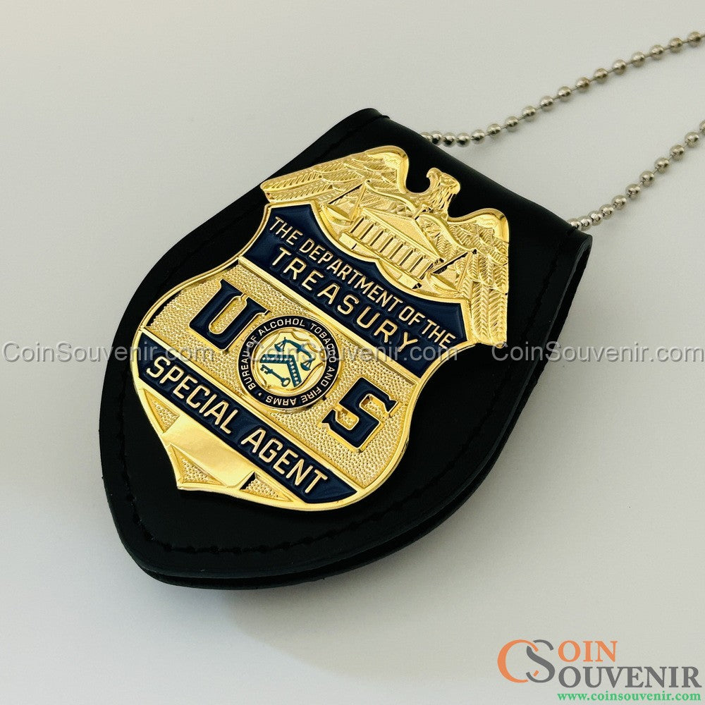 USDT U.S. Department of Treasury ATF Special Agent Badge Wallet Clip Back