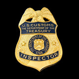 U.S. Customs Treasury Inspector Badge MUSEUM QUALITY