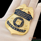 U.S. Customs Treasury Inspector Badge MUSEUM QUALITY
