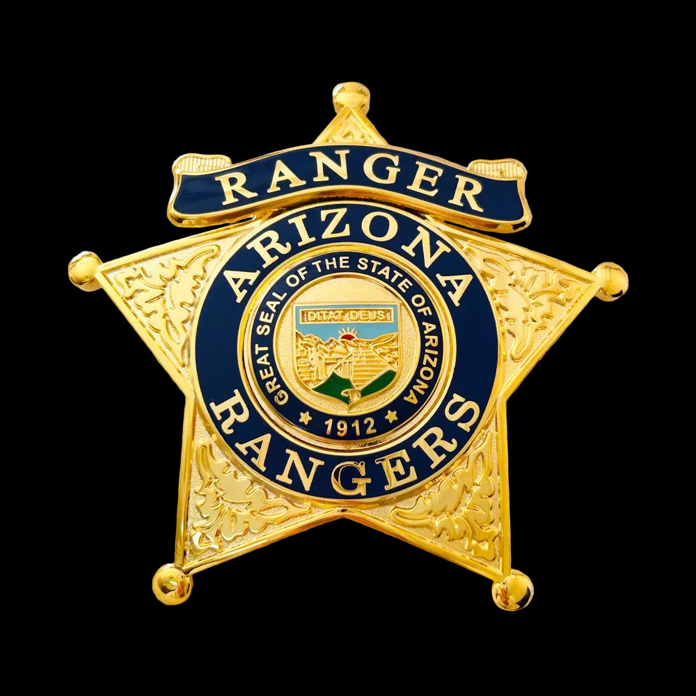 Arizona Rangers Ranger Star Badge Premium Enamel Museum Quality