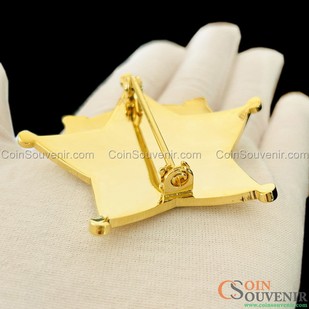 Arizona Rangers Ranger Star Badge Premium Enamel Museum Quality