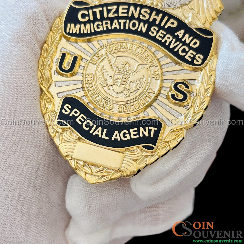 USCIS Citizenship and Immigration Services Special Agent Badge Museum Quality