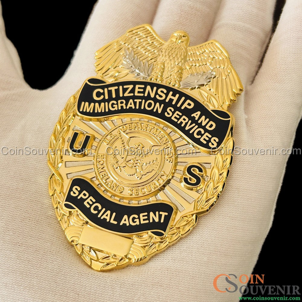 USCIS Citizenship and Immigration Services Special Agent Badge Museum Quality