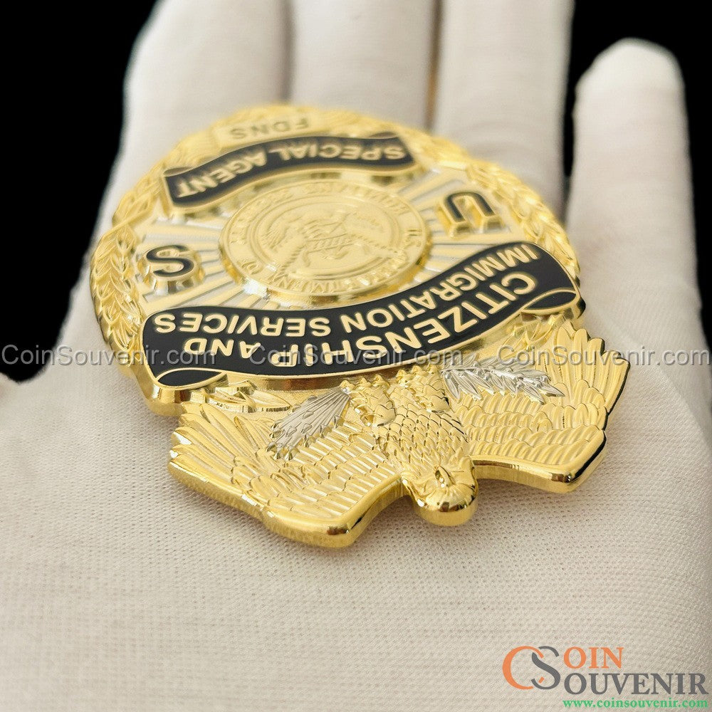 USCIS Citizenship and Immigration Services Special Agent Badge Museum Quality