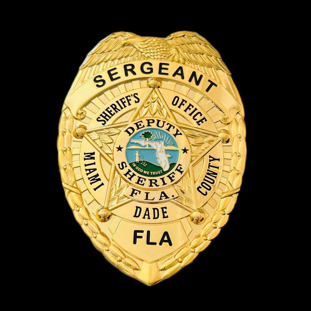 Dade County Miami Vice Badge TV Show Prop Museum Quality