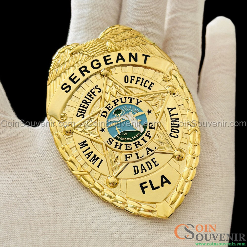 Dade County Miami Vice Badge TV Show Prop Museum Quality – Coin