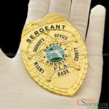 MDSO Sergeant Miami Dade Sheriff’s Office Badge Miami Vice