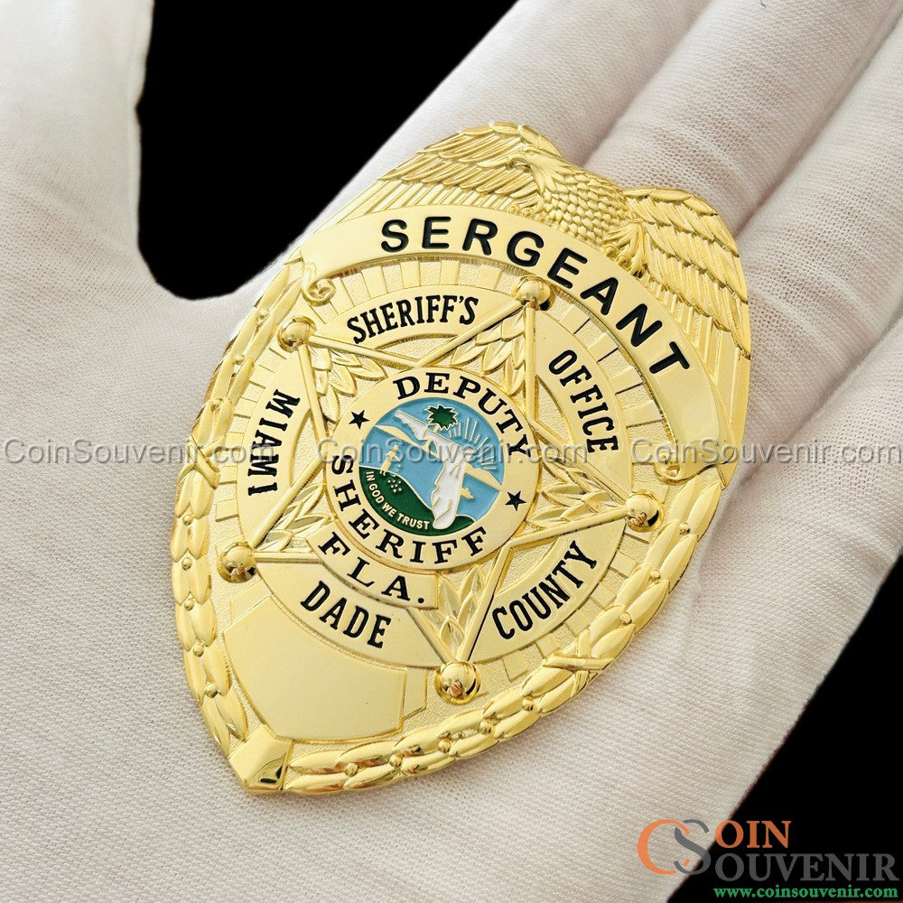MDSO Sergeant Miami Dade Sheriff's Office Badge Miami Vice – Coin