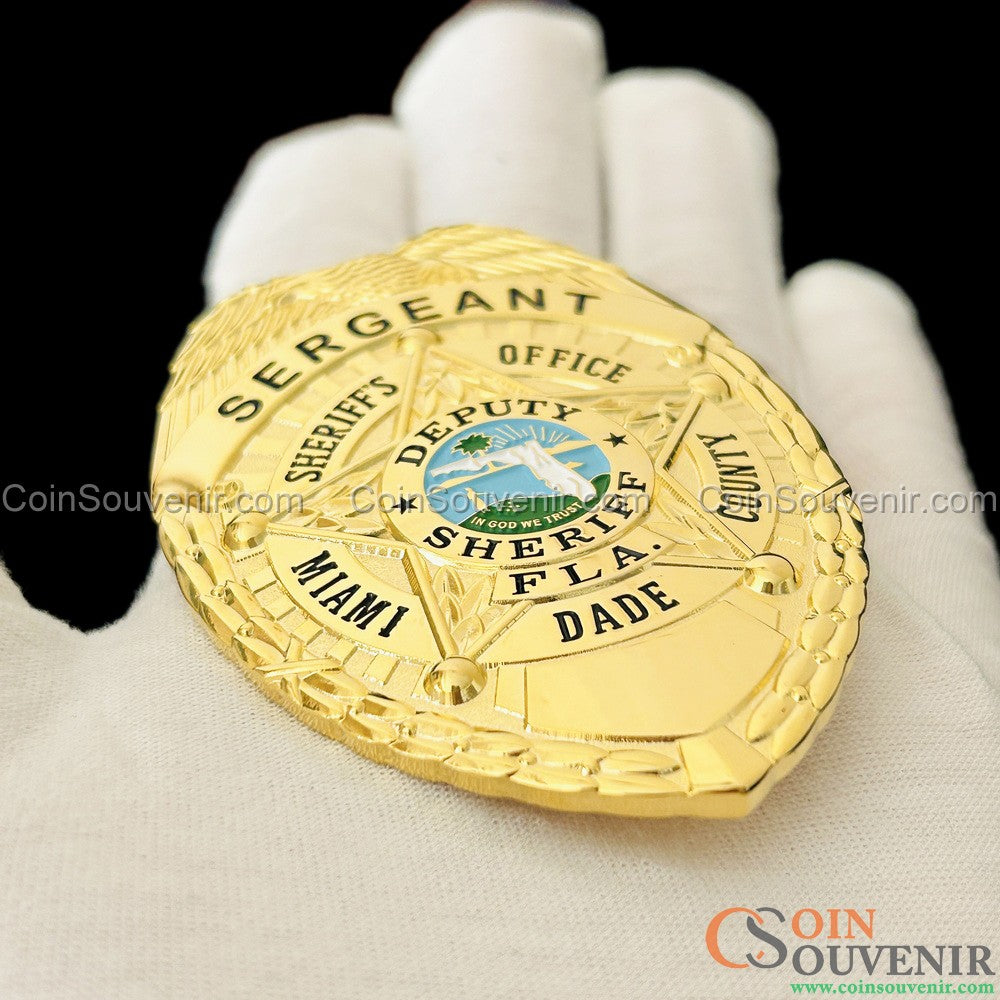 MDSO Sergeant Miami Dade Sheriff's Office Badge Miami Vice – Coin