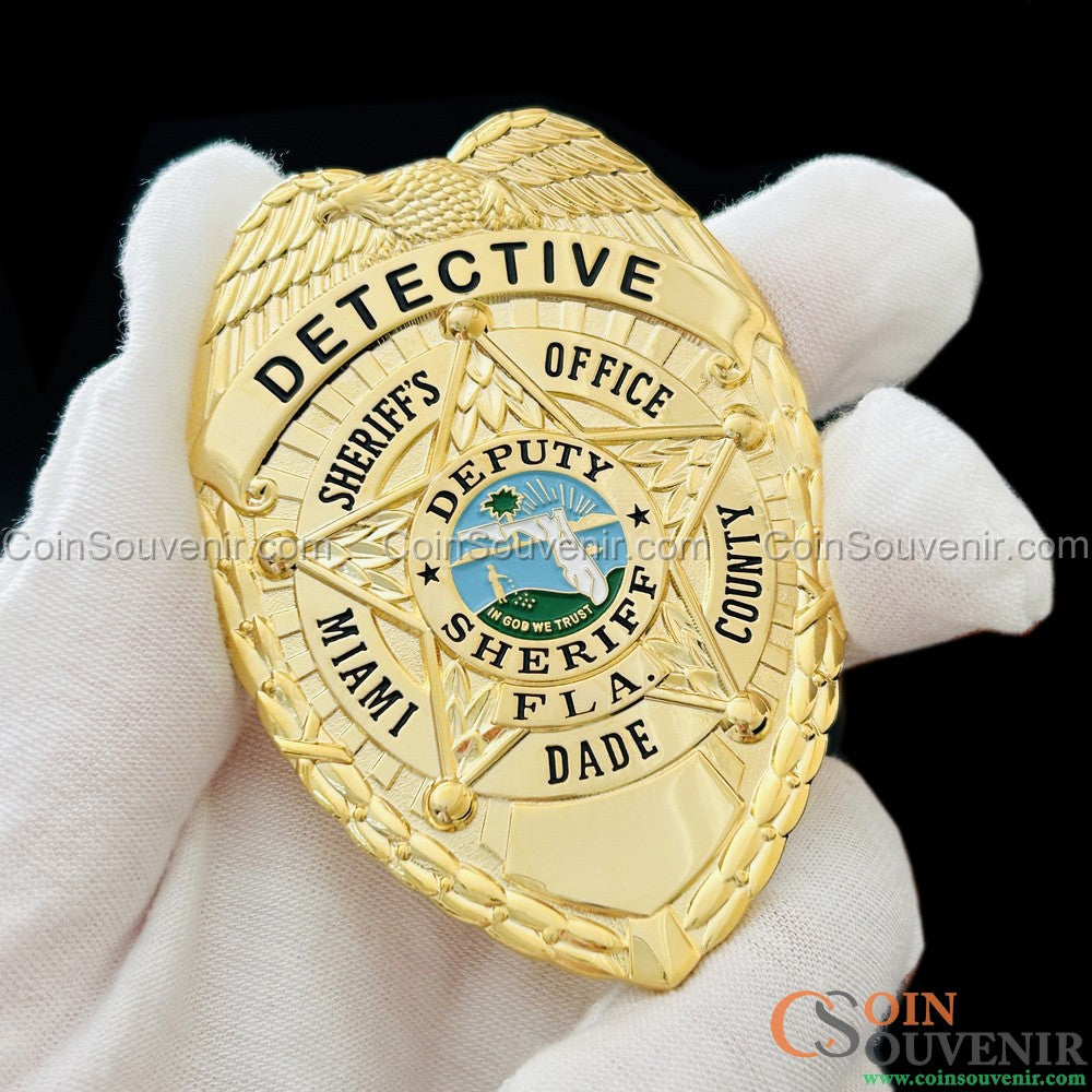 MDSO Detective Miami Dade Sheriff’s Office Badge