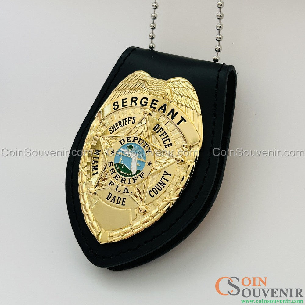 MDSO Sergeant Miami Dade Sheriff’s Office Badge Miami Vice