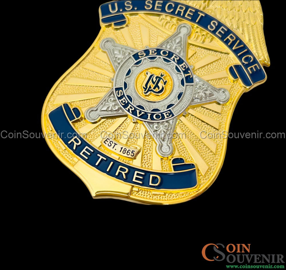 RETIRED USSS US Secret Service Badge Perfect Retirement Gift