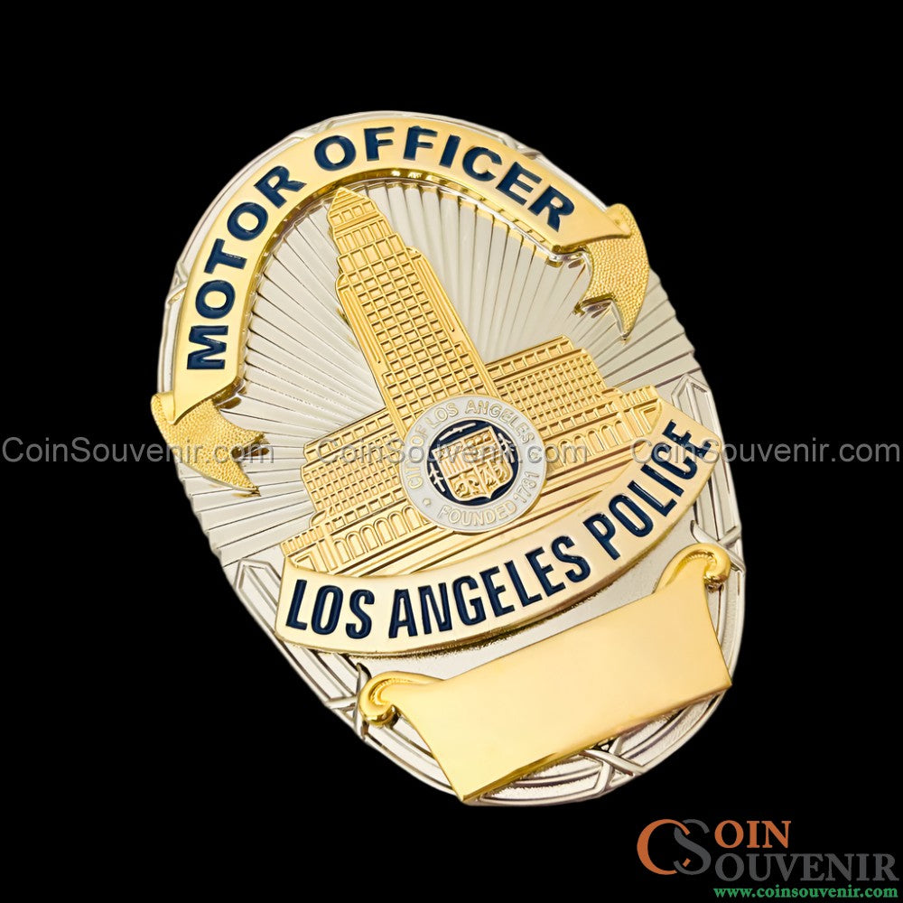 LAPD MOTOR OFFICER Los Angeles Police Badge Customizable Number