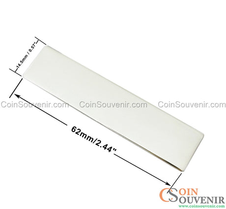 Customizable Name Tag Bar Solid Copper Nameplate With Double Screw Posts Nuts SILVER