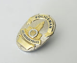 Badge de police américaine, broche de flic, épingle à revers, Mini Version (7 Styles en option)