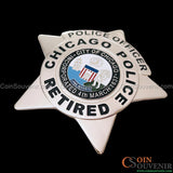 RETIRED CPD STAR Chicago Police Officer Badge Perfect Retirement Gift