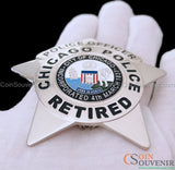 RETIRED CPD STAR Chicago Police Officer Badge Perfect Retirement Gift