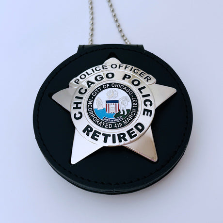 RETIRED CPD STAR Chicago Police Officer Badge Perfect Retirement Gift