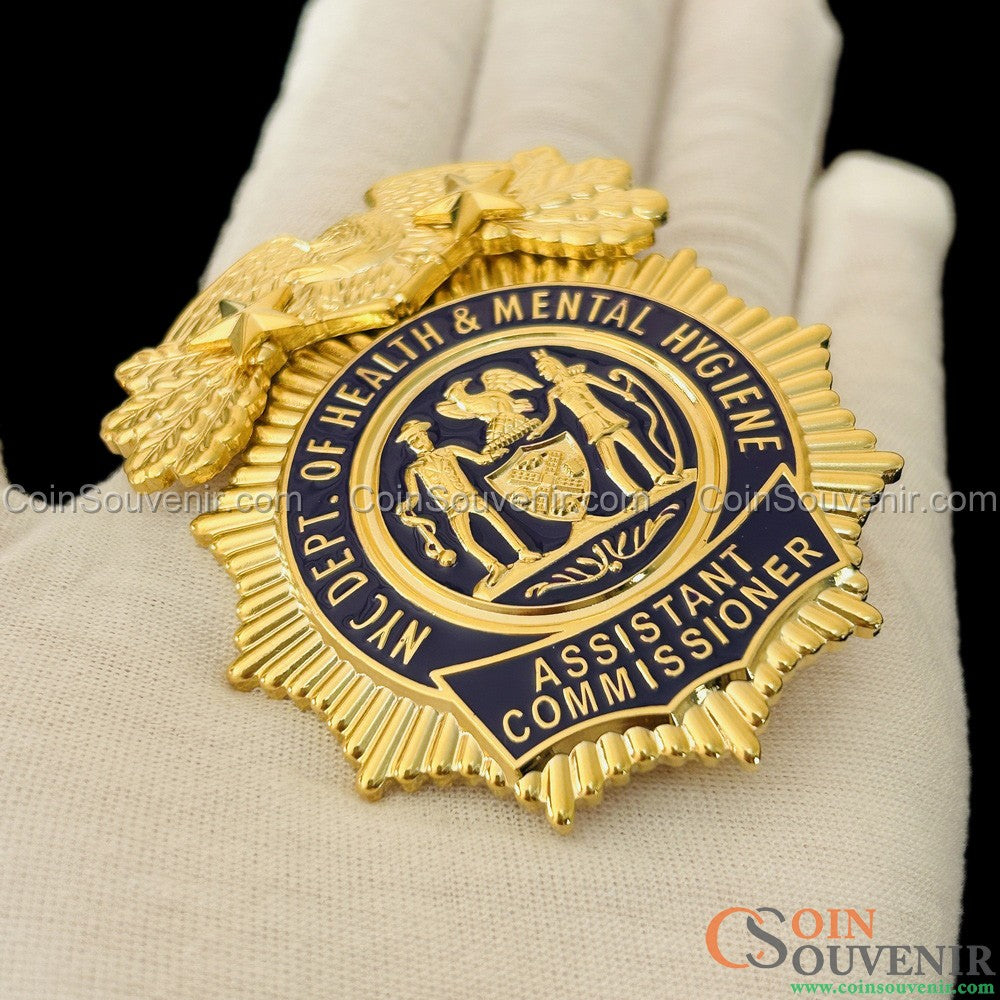 NYC DOHMH Assistant Commissioner 2 Star Badge Dept of Health & Mental Hygiene