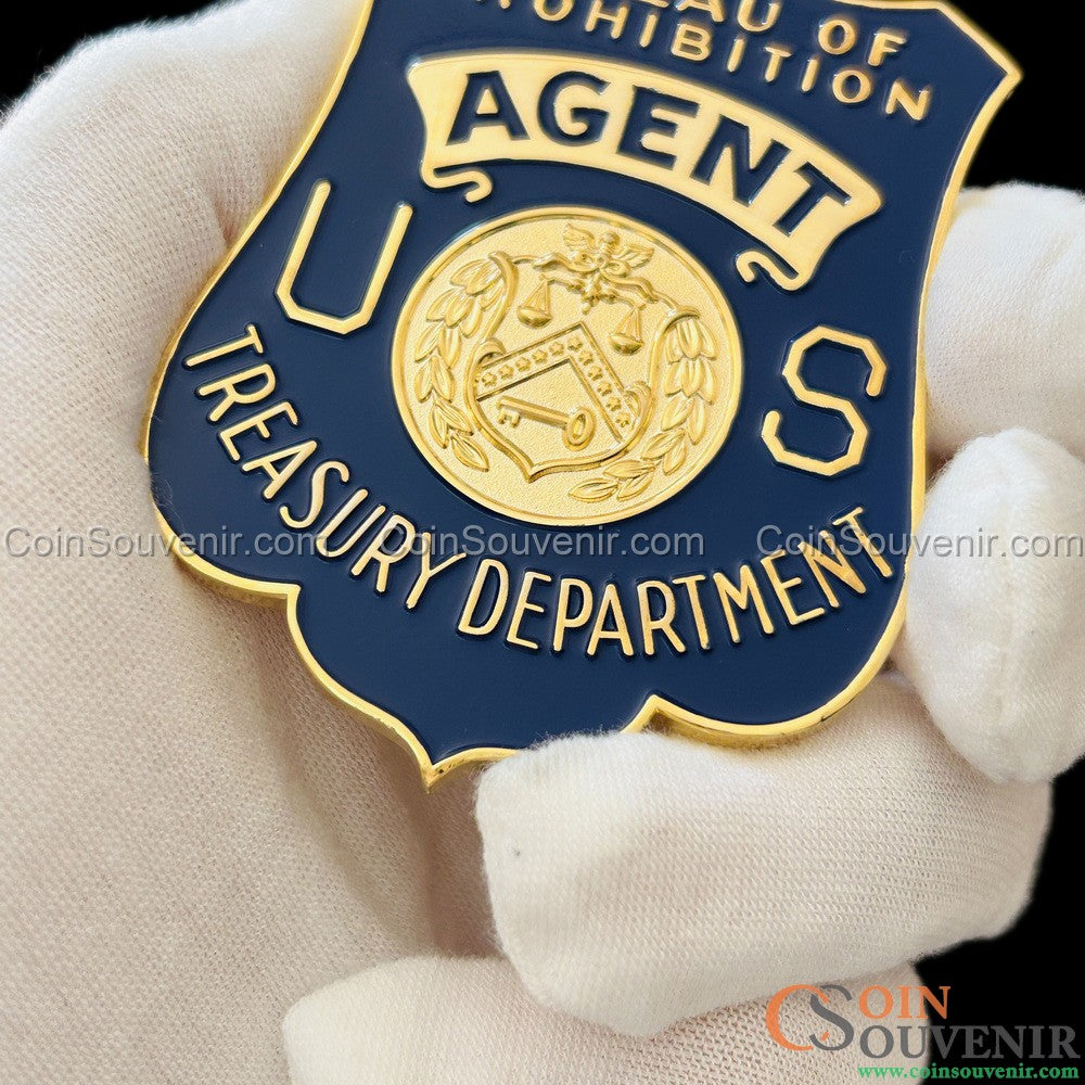 Rare Bureau of Prohibition Agent U.S. Treasury Badge and Wallet