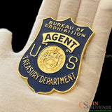 Rare Bureau of Prohibition Agent U.S. Treasury Badge and Wallet