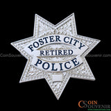 FCPD Foster City Police Retired Flat Star Badge