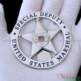 US Marshal Special Deputy USMS Flat Wallet Badge