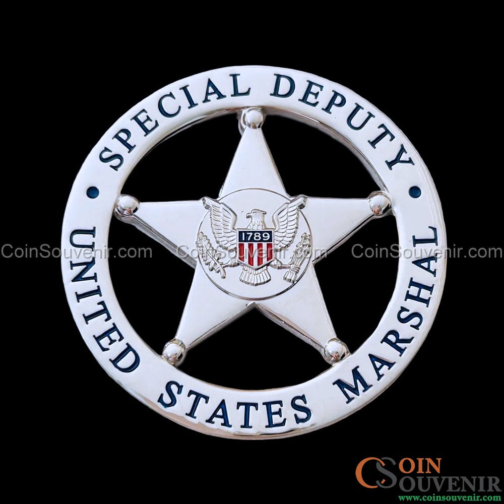 US Marshal Special Deputy USMS Flat Badge For Shadow Box – Coin