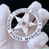 US Marshal Special Deputy USMS Flat Badge For Shadow Box