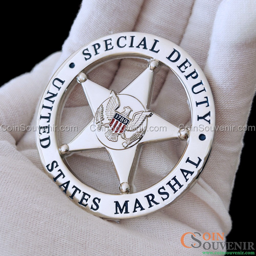 US Marshal Special Deputy USMS Flat Badge For Shadow Box – Coin