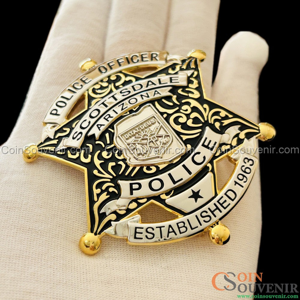 SPD Arizona Scottsdale Police Officer Badge